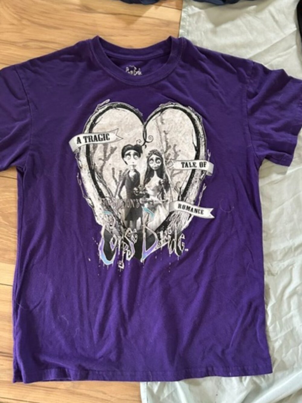 The corpse bride purple size medium womens mens  tee shirt t shirt graphic